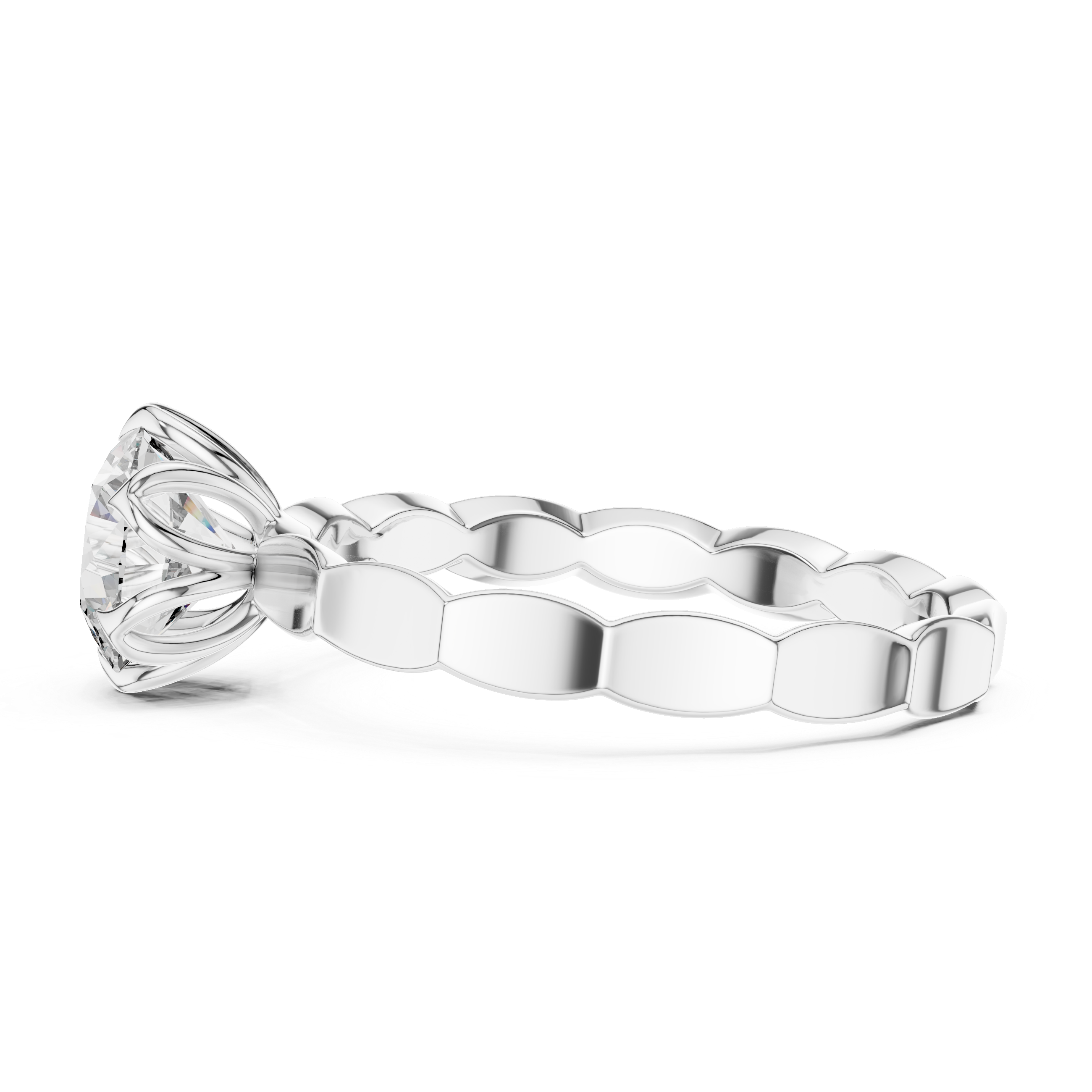 Luminé Petal Ring-silver