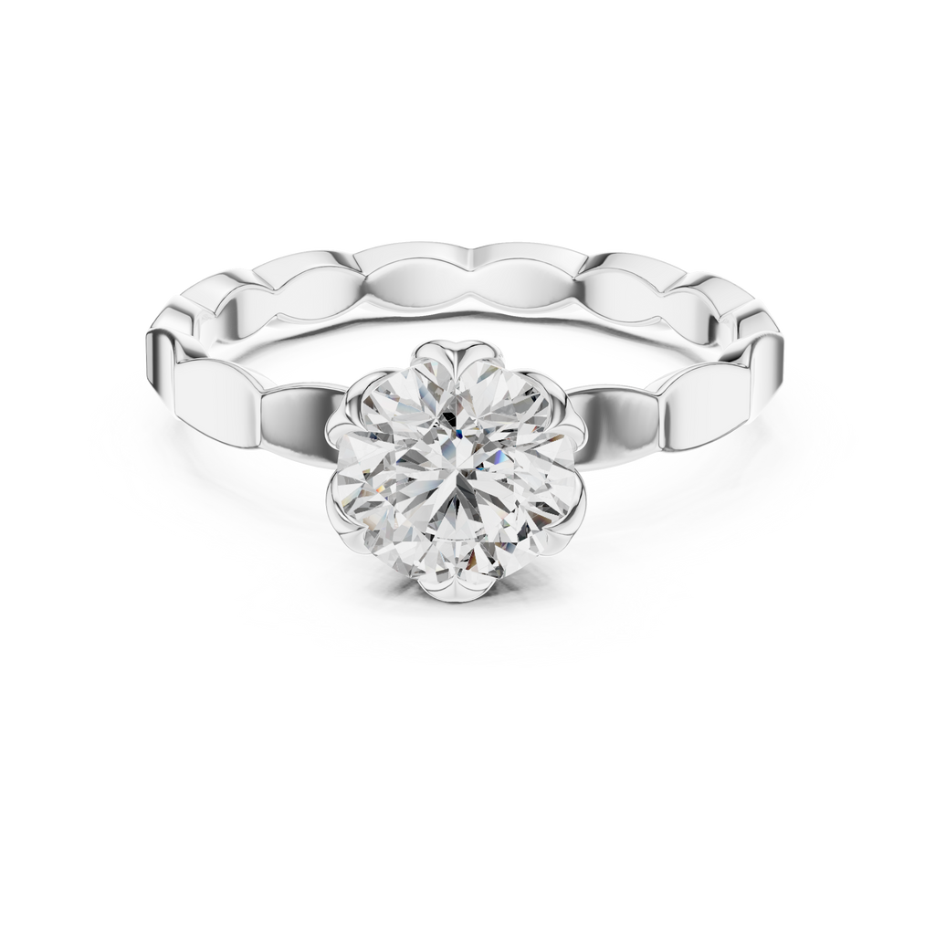 Luminé Petal Ring-silver