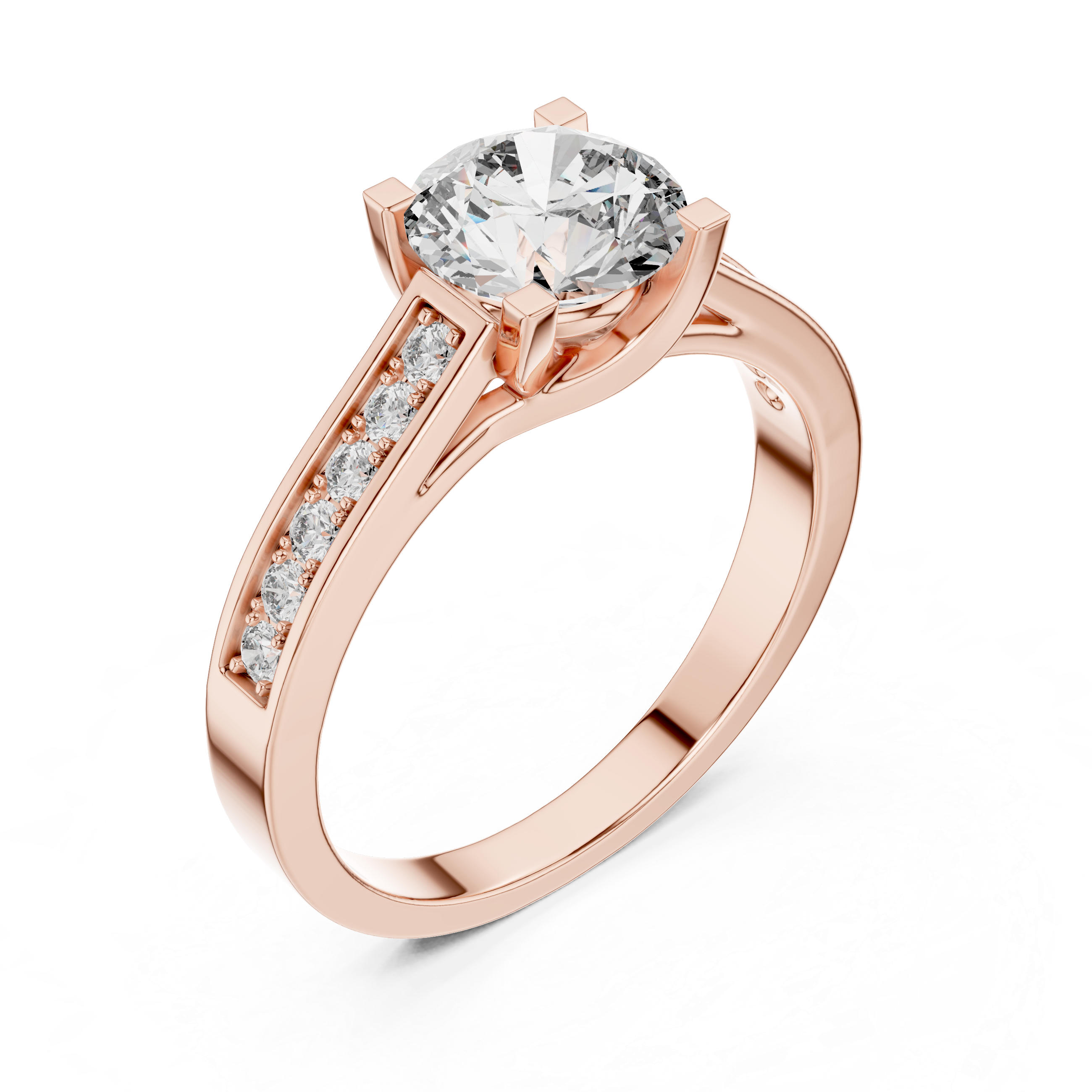 ChannelShine Solitaire-rose gold