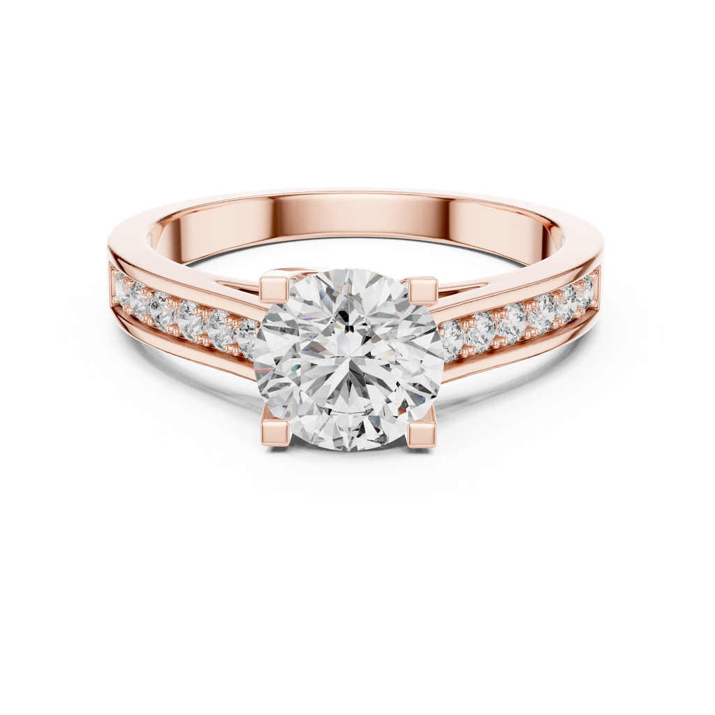 ChannelShine Solitaire-rose gold