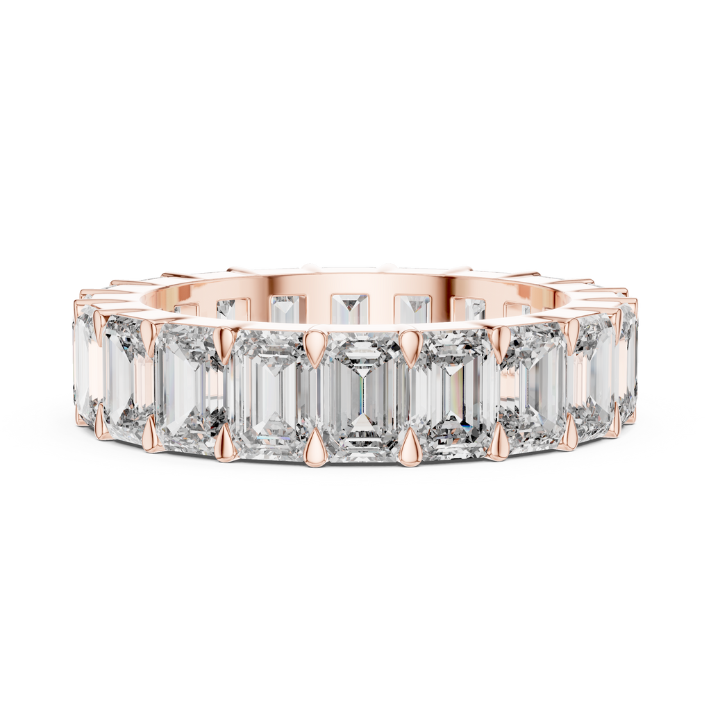 Regal Emerald Eternity-rose gold