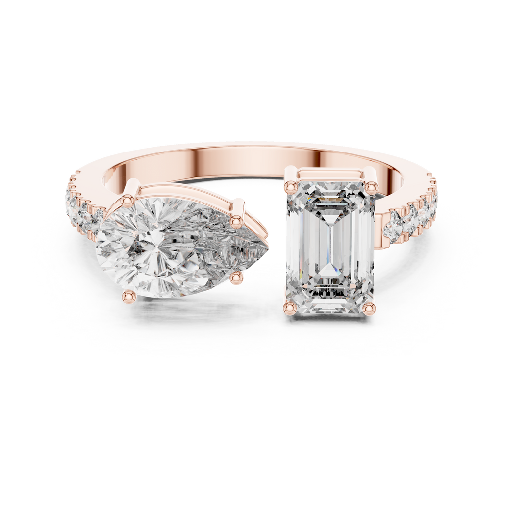 Luminous Duo Ring-rose gold