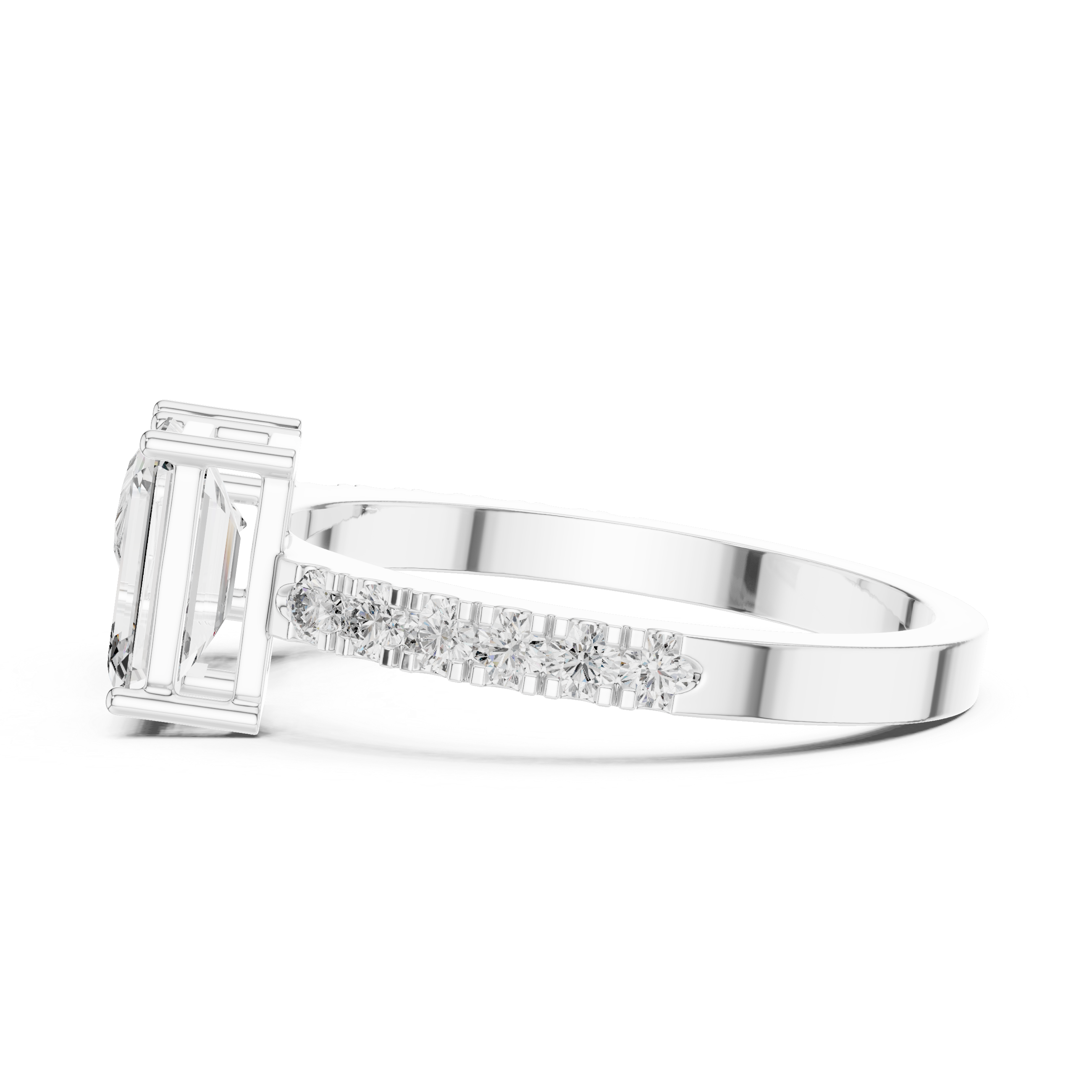 Luminous Duo Ring-silver