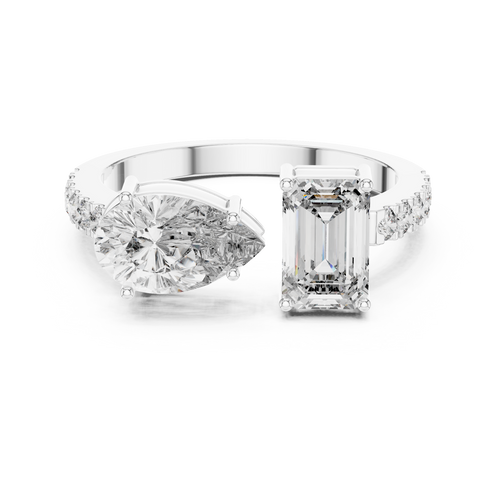 Luminous Duo Ring-silver