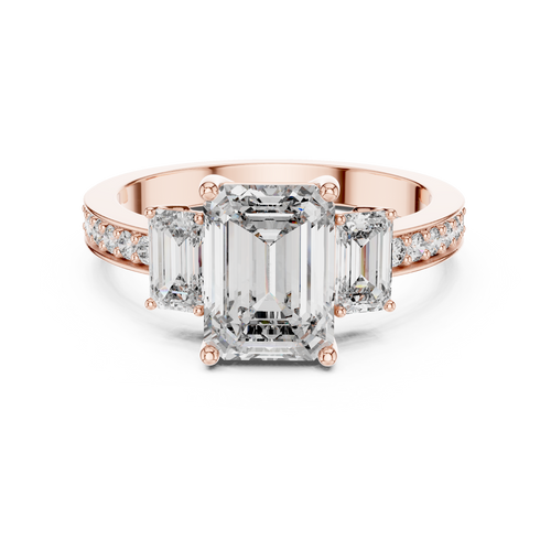 Trinity Luxe Ring-rose gold