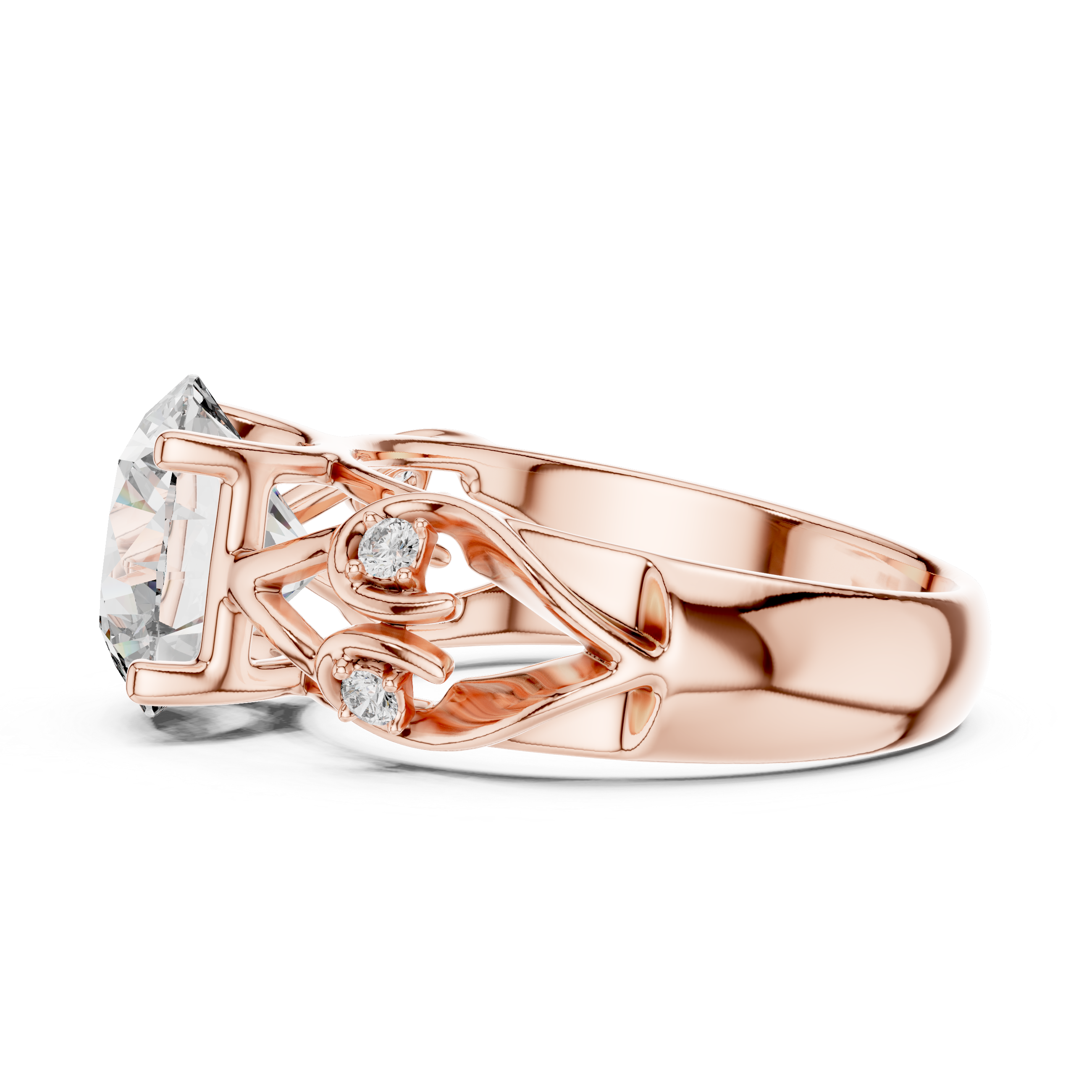 Rosé Aura Solitaire-gold