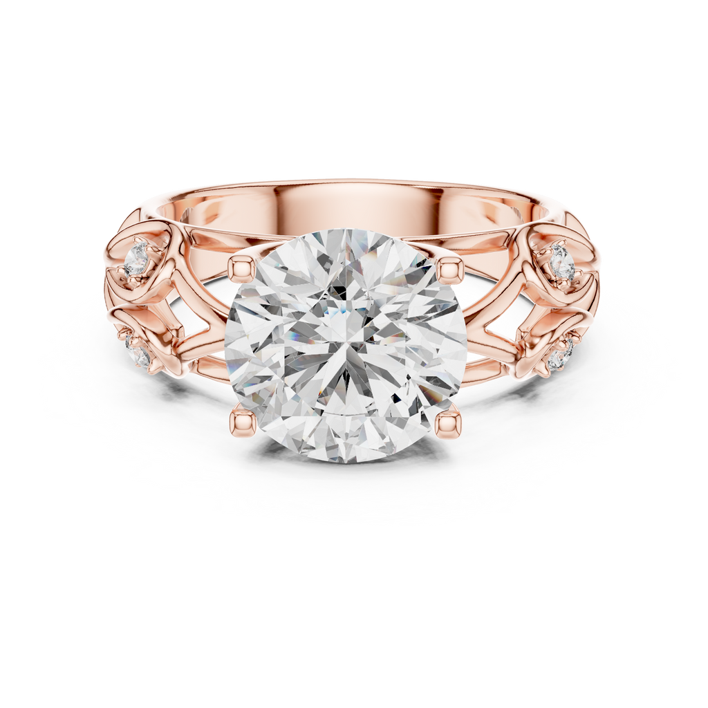Rosé Aura Solitaire-rose gold