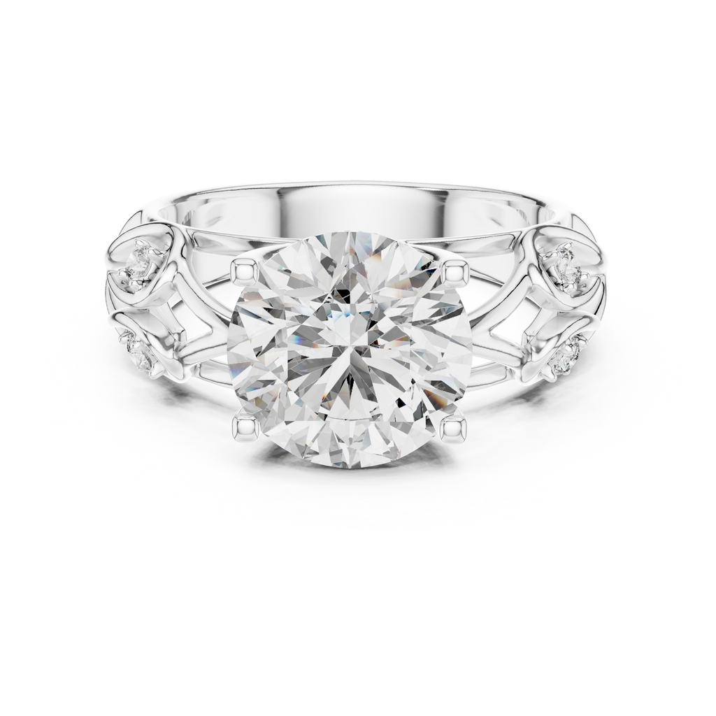 Rosé Aura Solitaire-silver