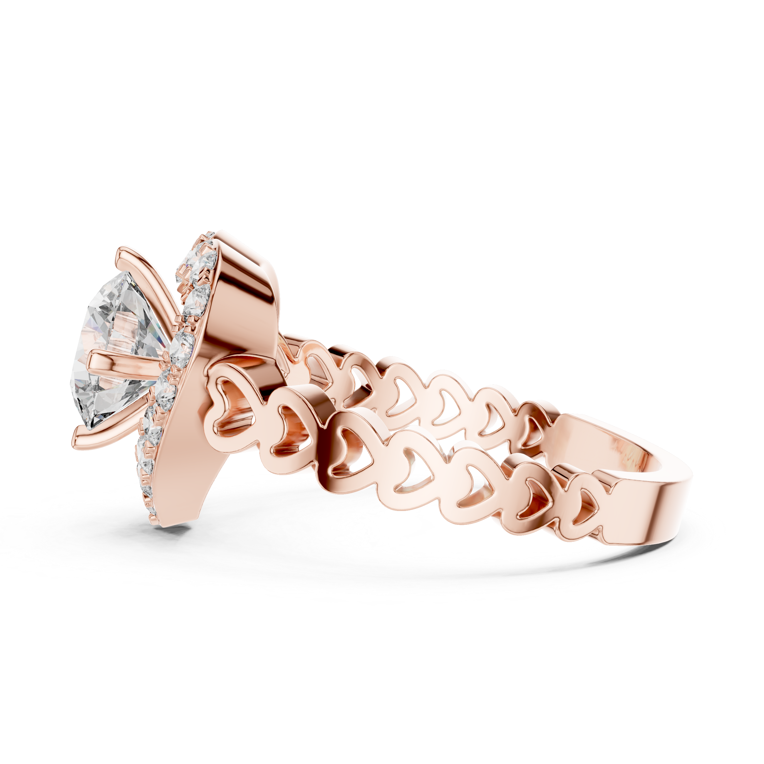 Lovelight Halo Ring-silver