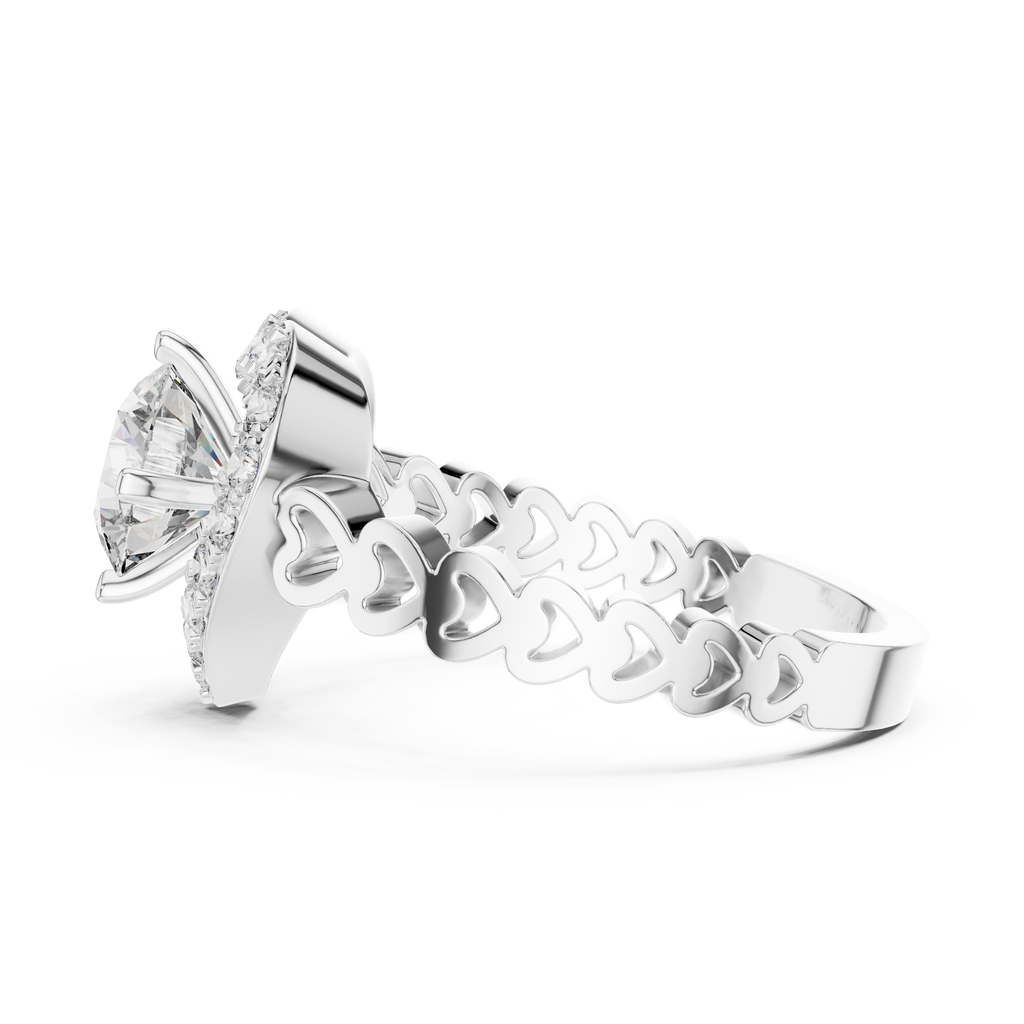 Lovelight Halo Ring-silver