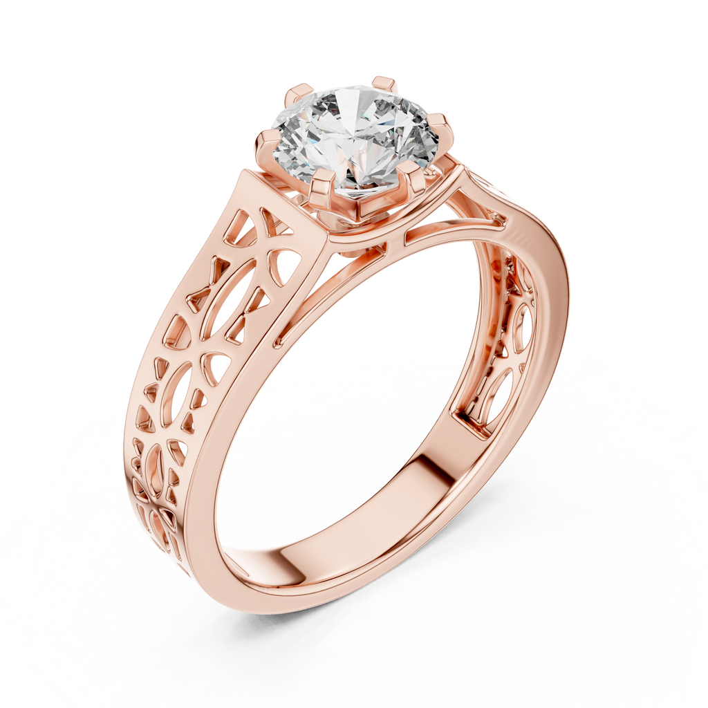 Aura Filigree Solitaire-silver