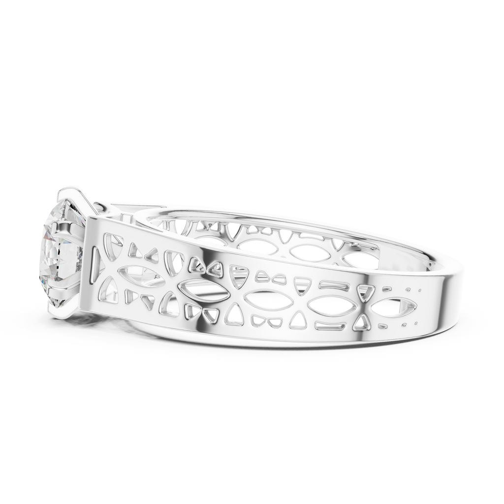 Aura Filigree Solitaire-silver