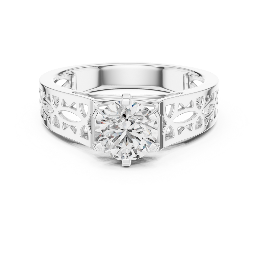 Aura Filigree Solitaire-silver