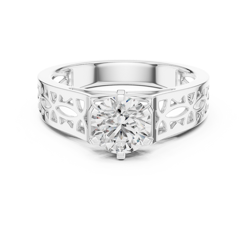Aura Filigree Solitaire-silver