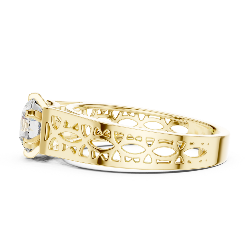 Aura Filigree Solitaire-silver