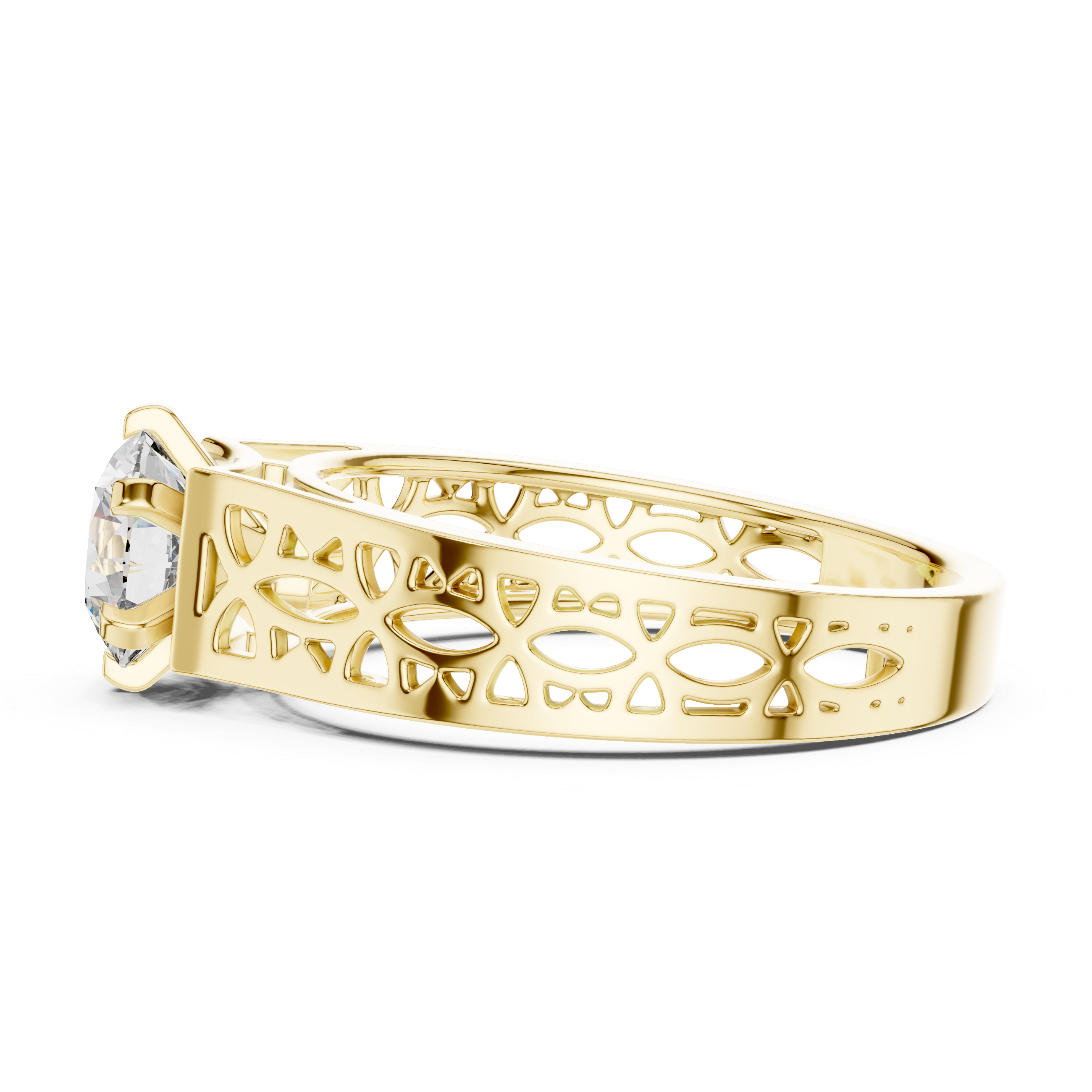 Aura Filigree Solitaire-silver
