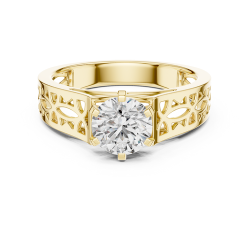 Aura Filigree Solitaire-gold