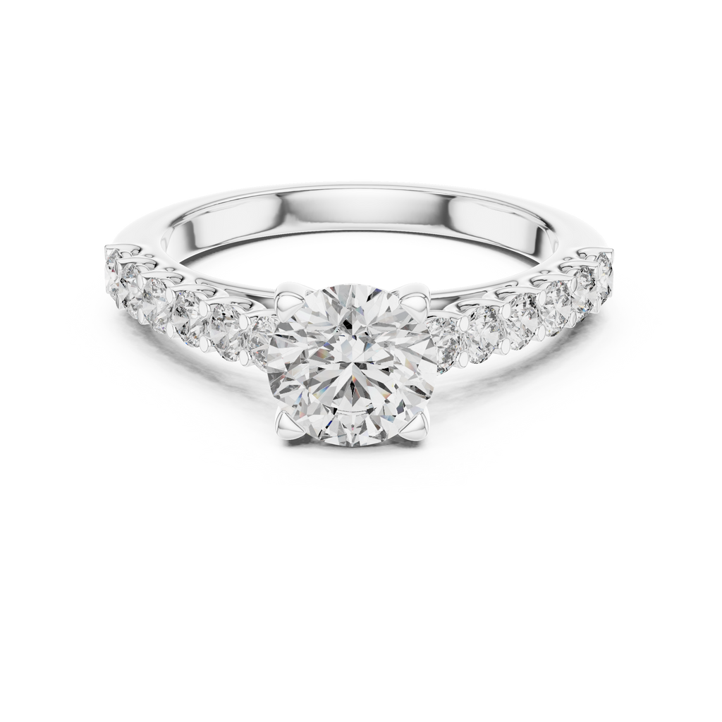 Classic Aurora Solitaire-silver