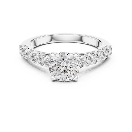 Classic Aurora Solitaire-silver