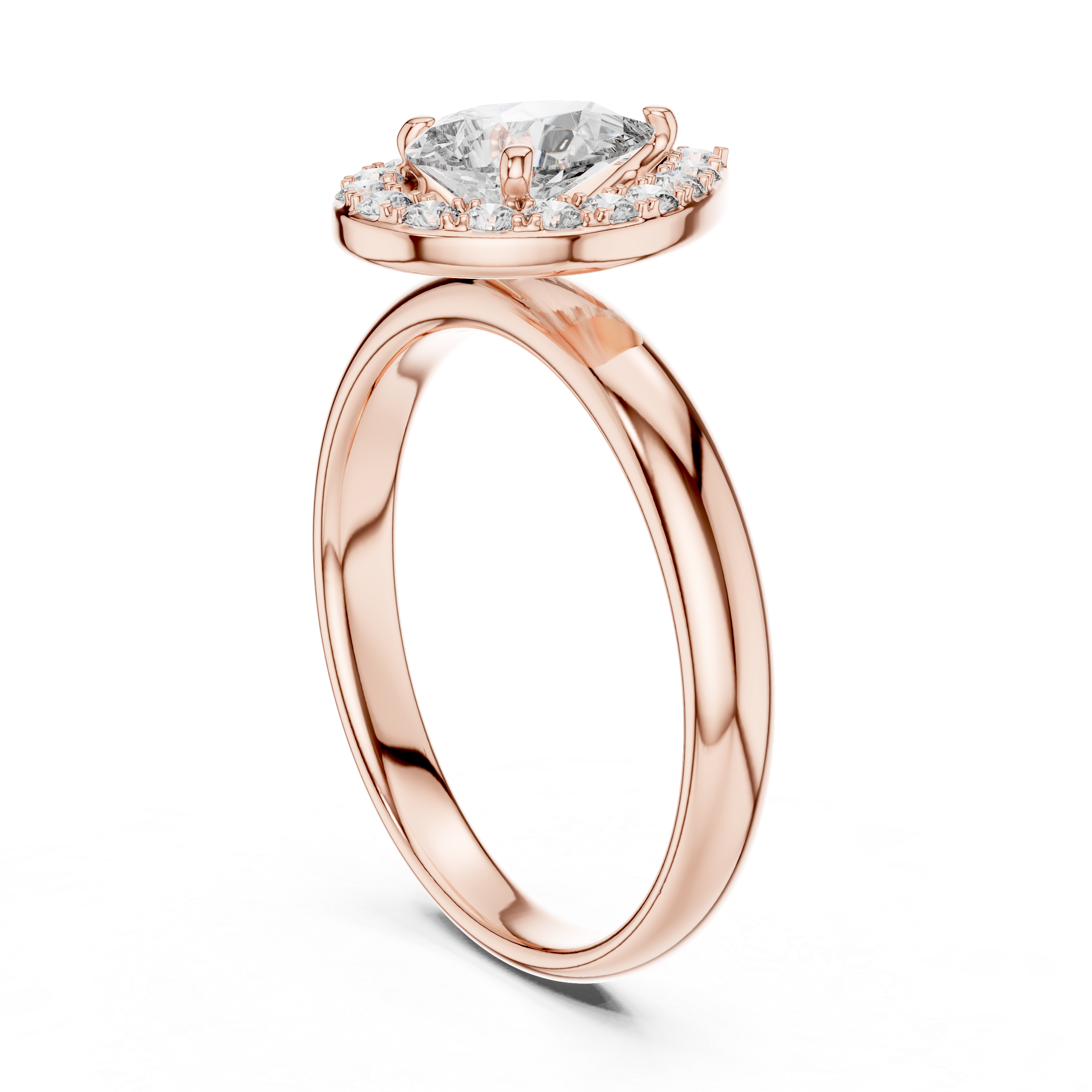 Pearluxe Halo Ring-silver