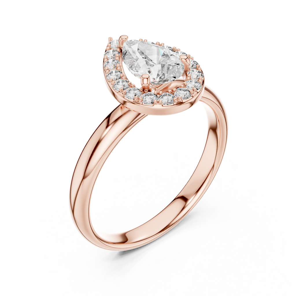 Pearluxe Halo Ring-silver