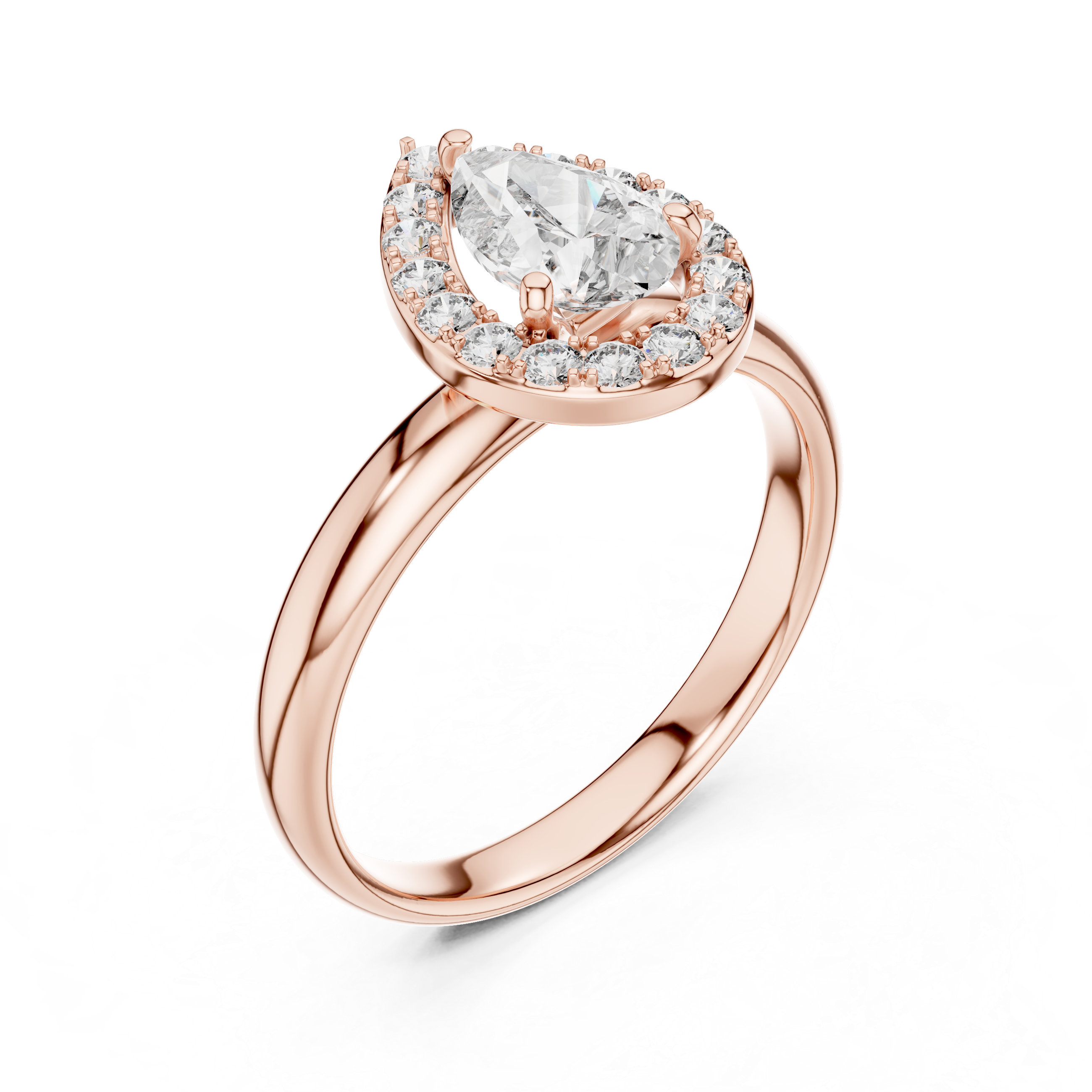 Pearluxe Halo Ring-silver