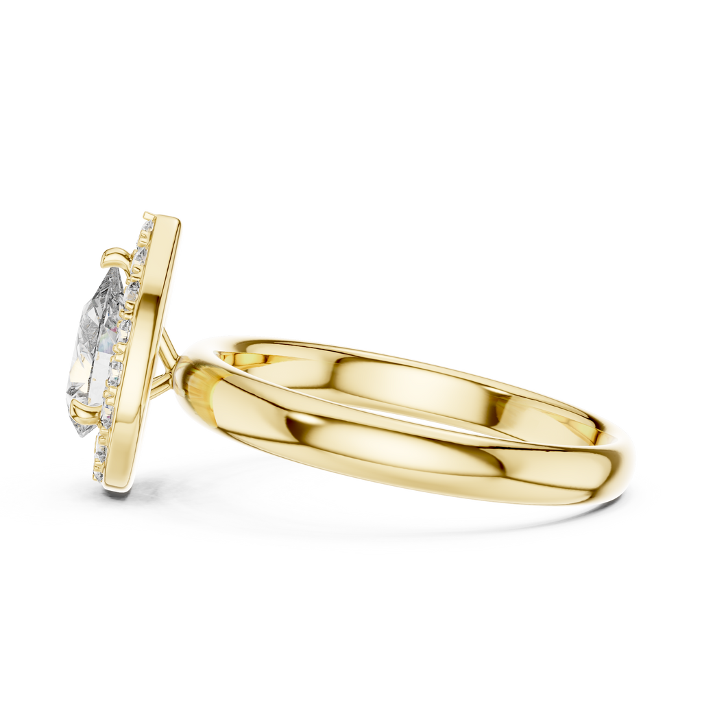 Pearluxe Halo Ring-silver