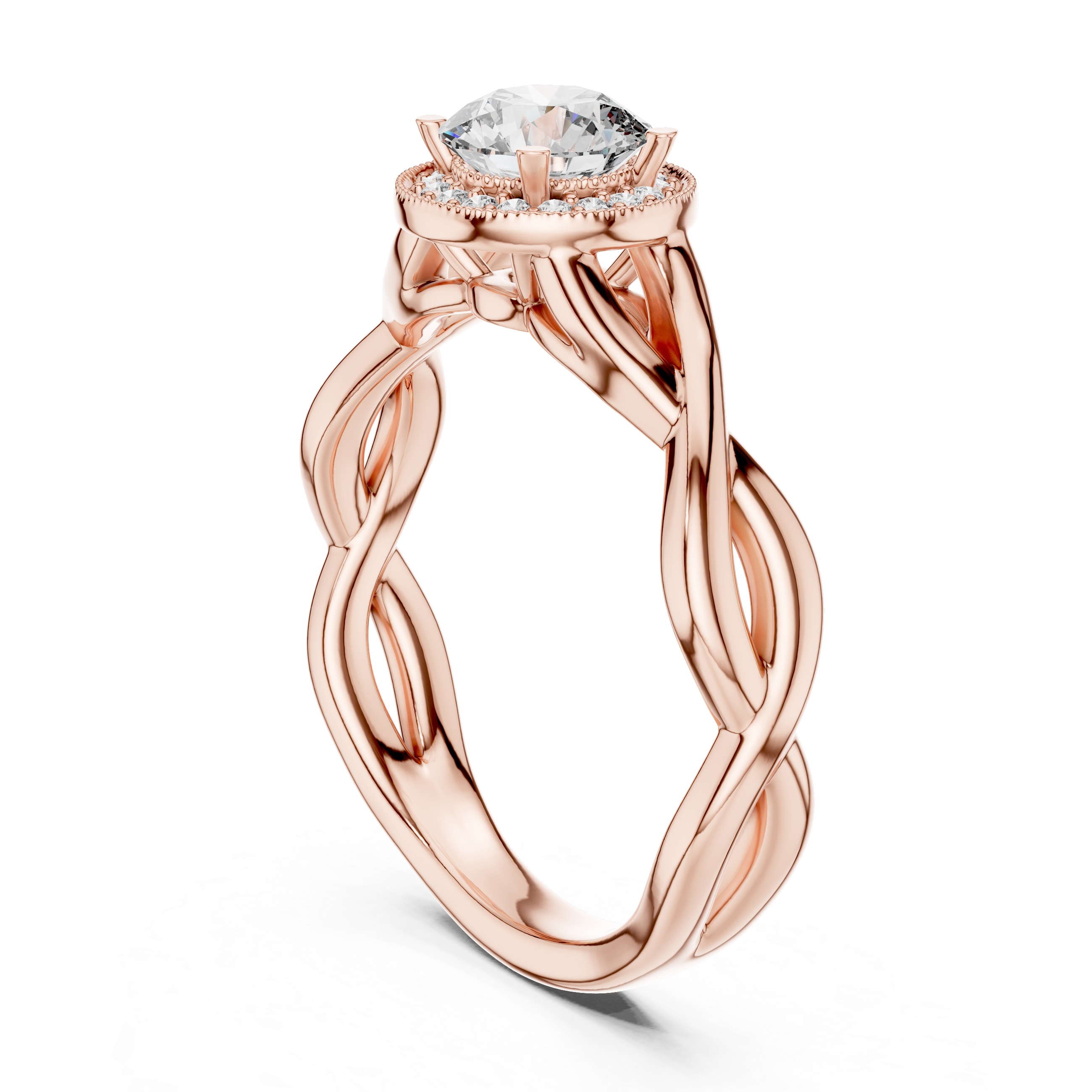 Radiant Weave Solitaire-silver