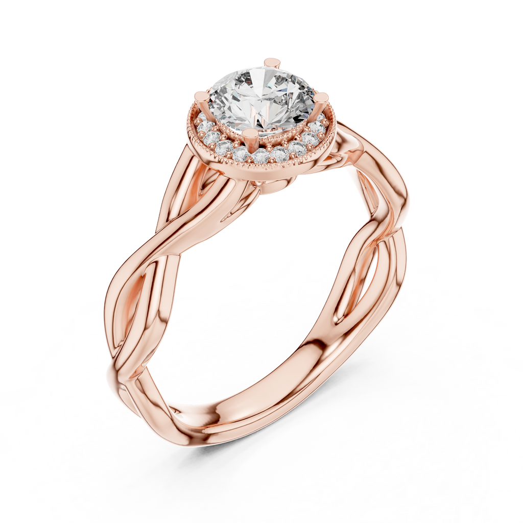 Radiant Weave Solitaire-silver
