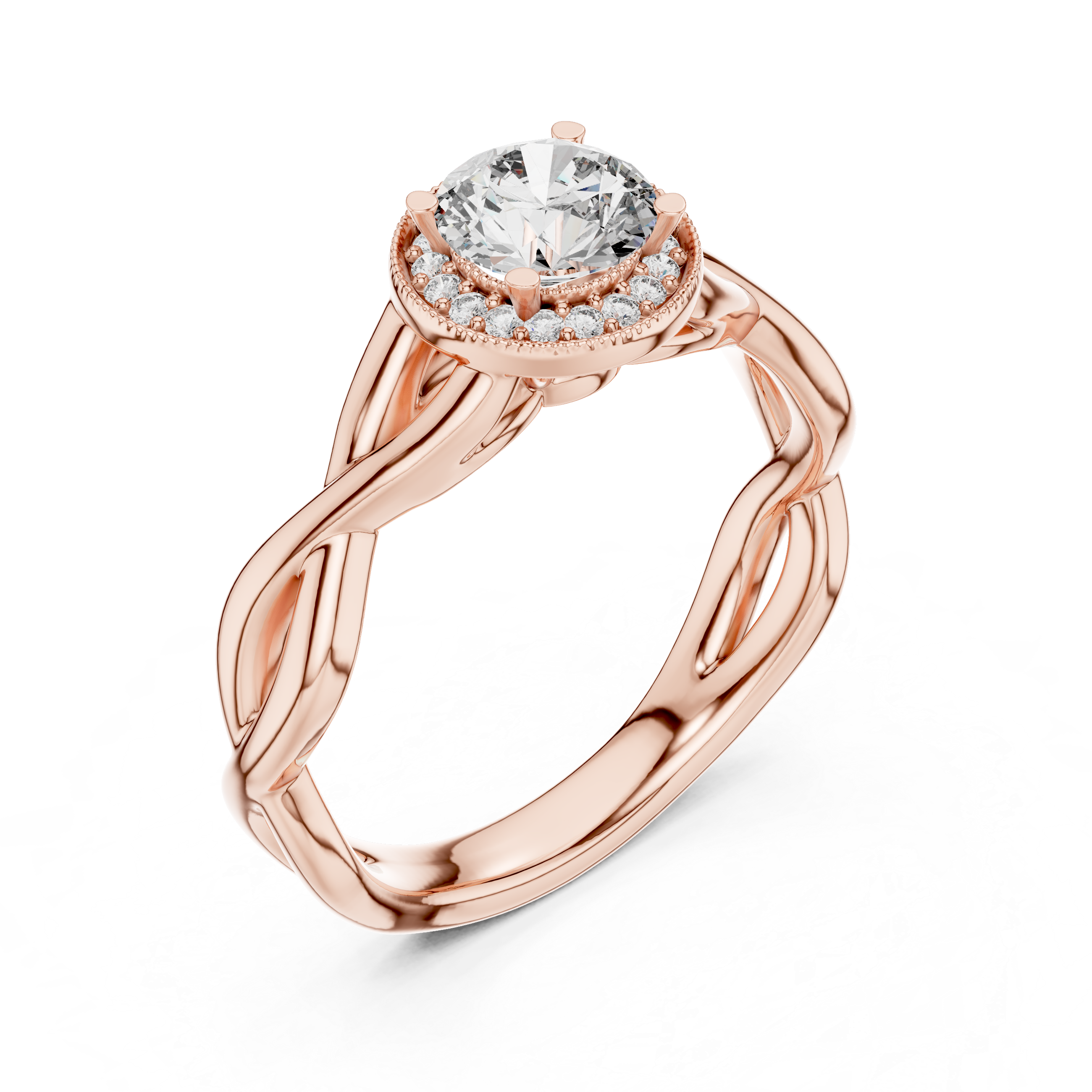 Radiant Weave Solitaire-silver