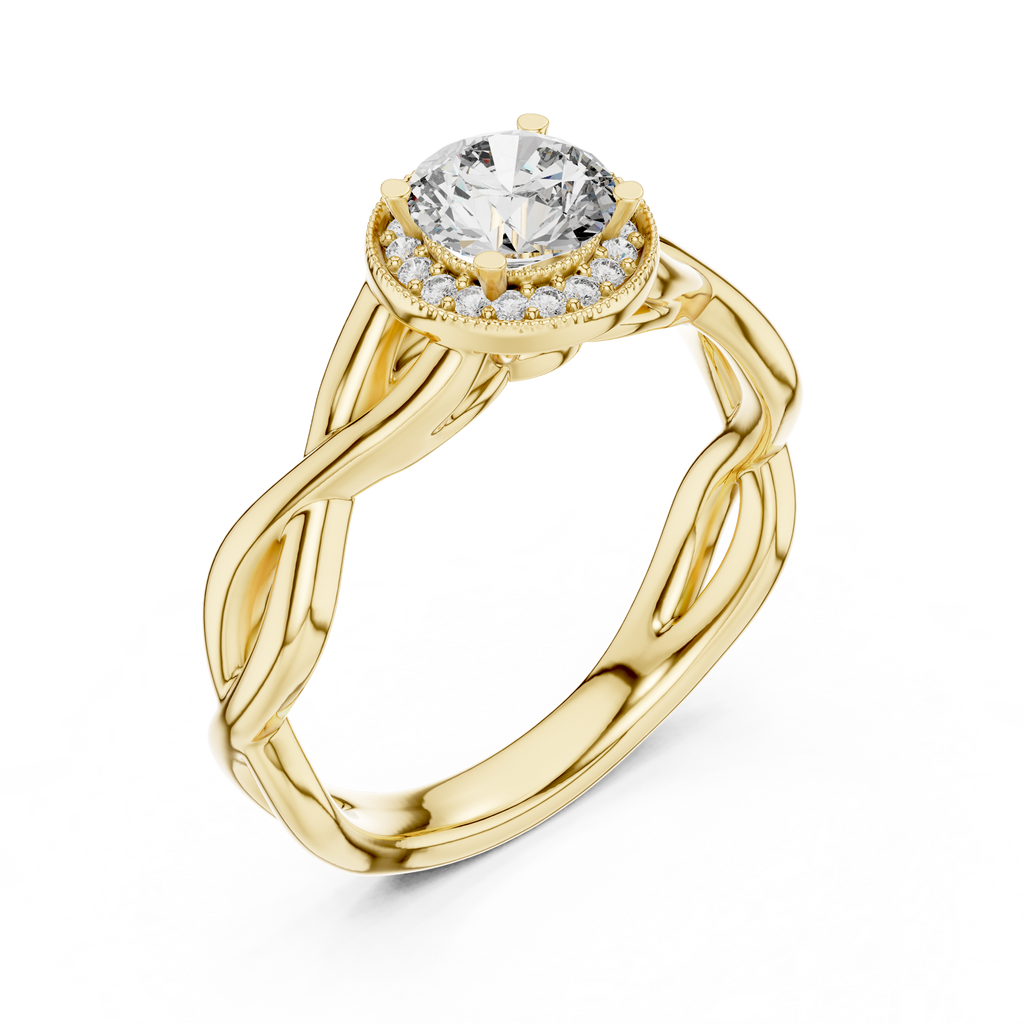 Radiant Weave Solitaire-silver