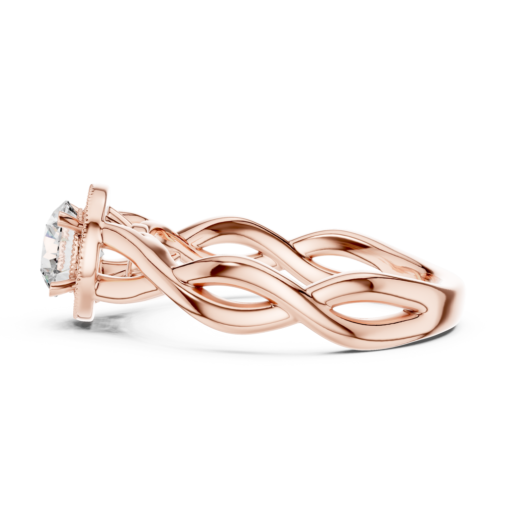 Radiant Weave Solitaire-silver