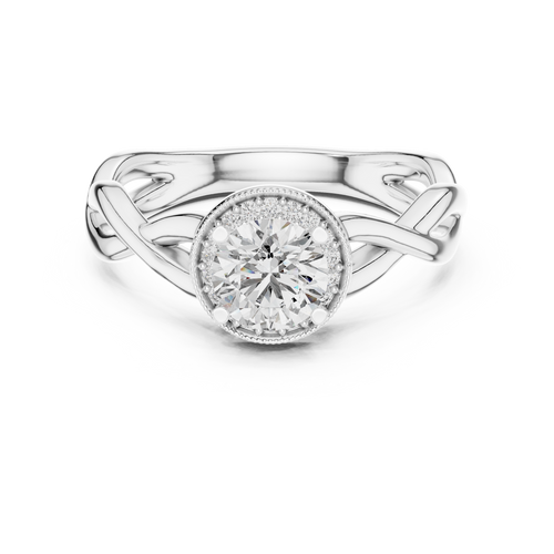 Radiant Weave Solitaire-silver