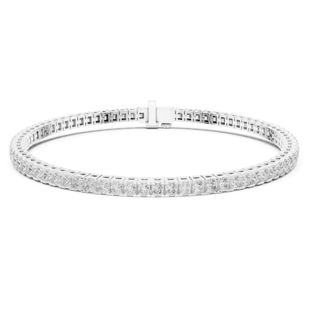 Diamond Mirage Bangle-silver