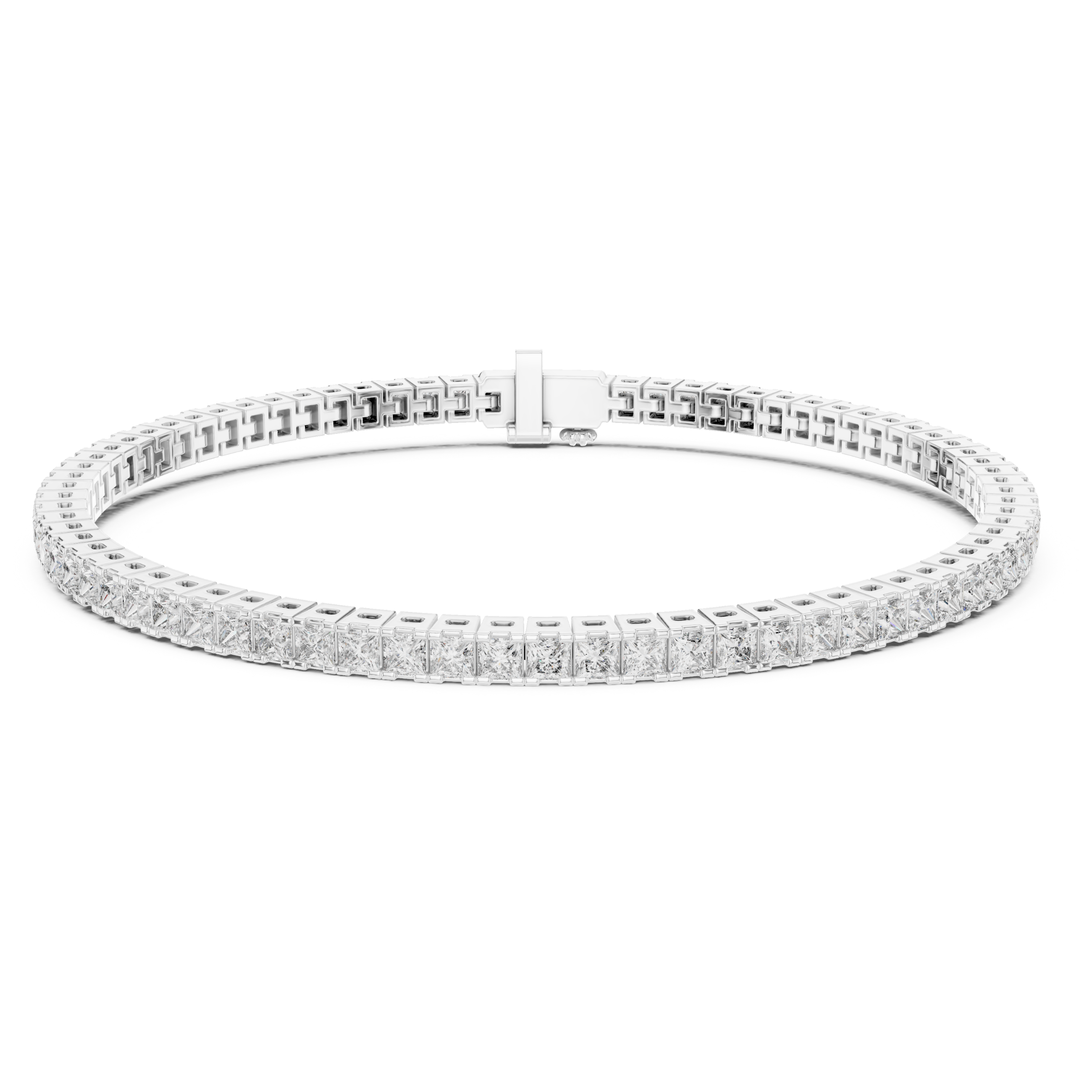 Diamond Mirage Bangle-silver