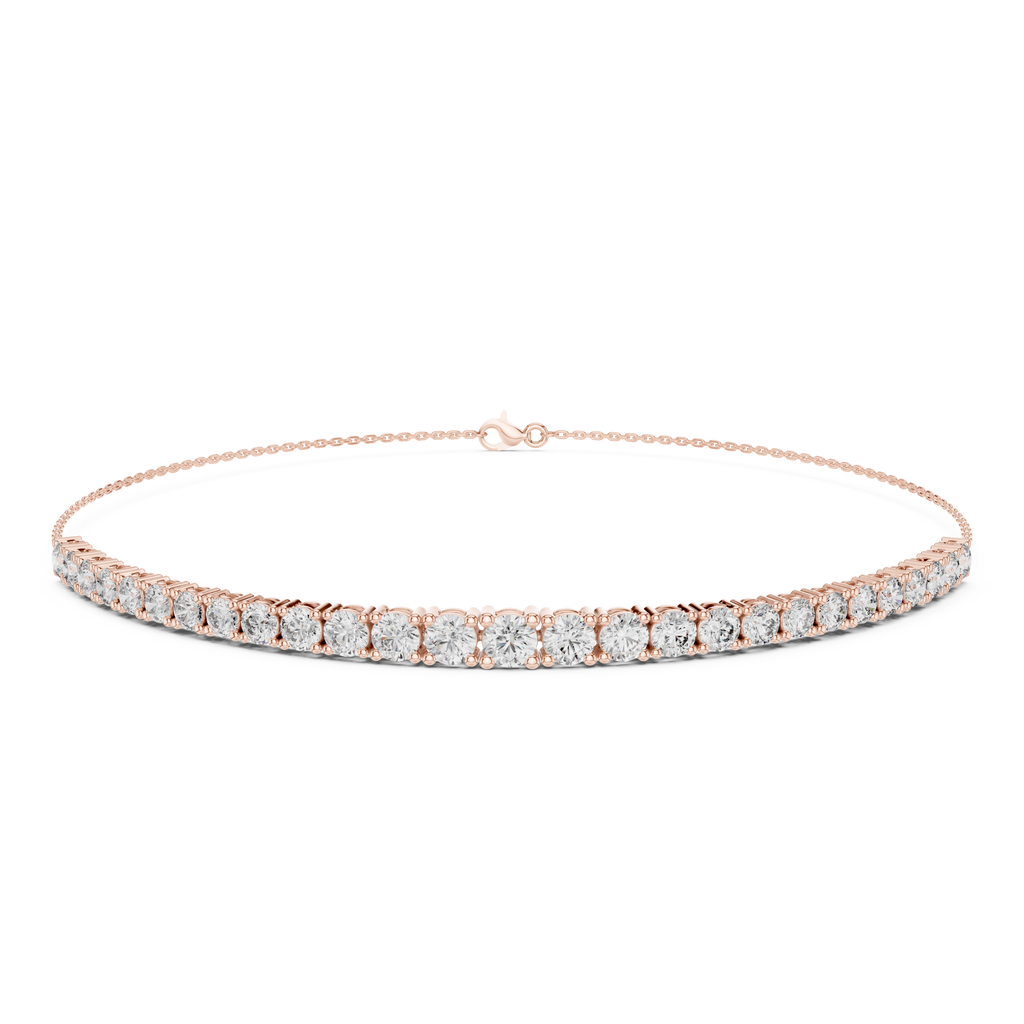 Luxe Baguette Glow Rose Gold Plated Bracelet baguette diamond tennis bracelet
