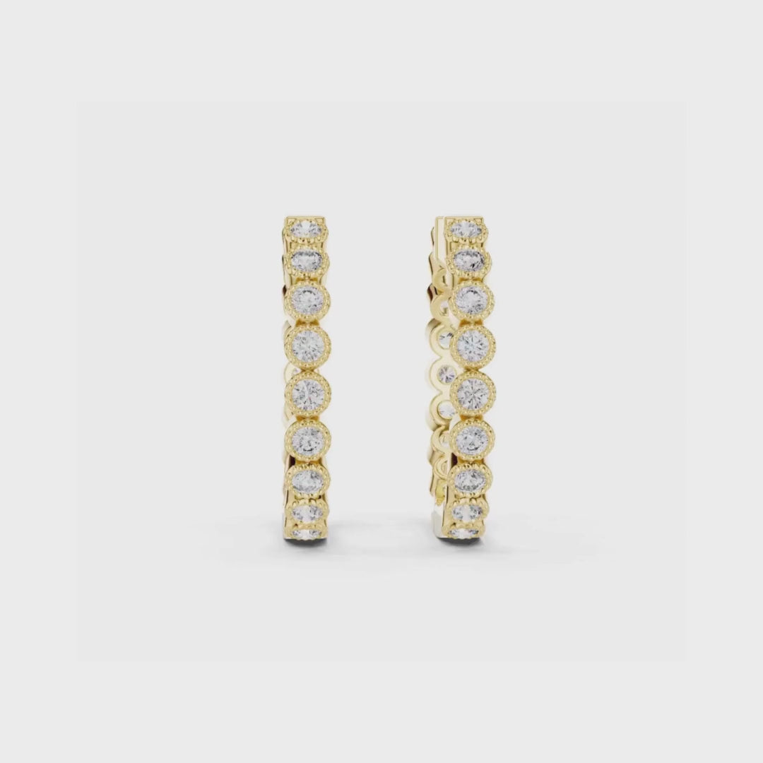 Radiant Circle Huggies-silver