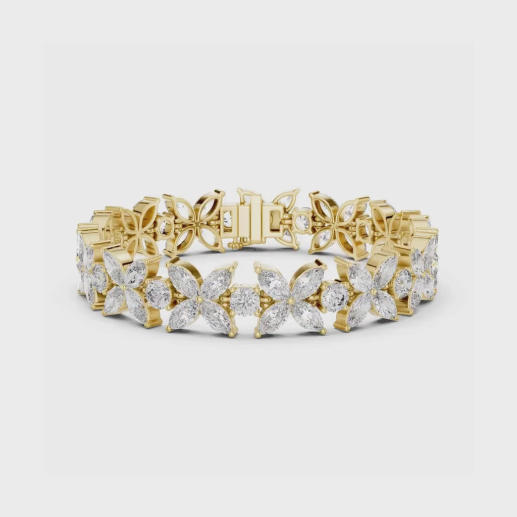 Marquise Garden Bracelet-silver