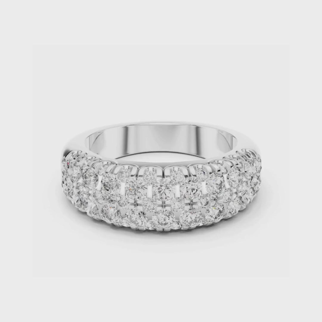 Opulent Starlace Band-silver