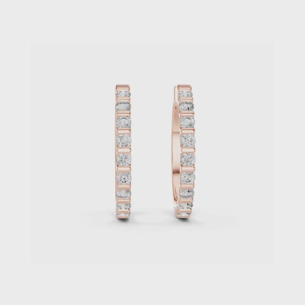 Pure Elegance Hoops-silver