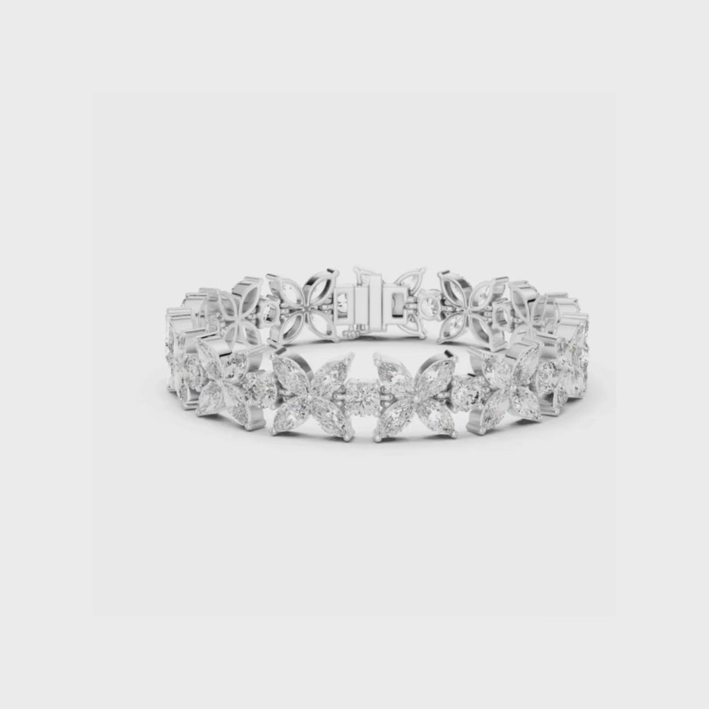 Marquise Garden Bracelet-silver