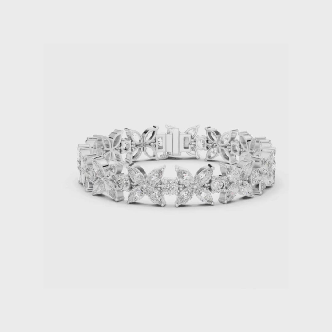 Marquise Garden Bracelet-silver