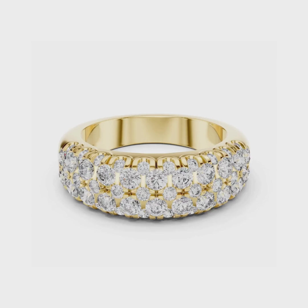 Opulent Starlace Band-silver