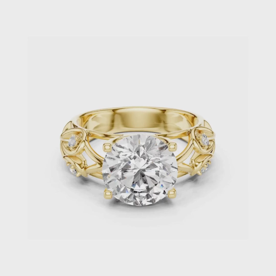 Rosé Aura Solitaire-gold