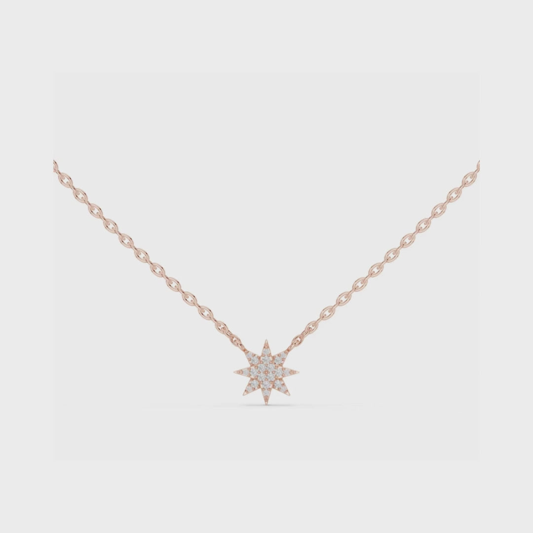 Luminous Nova Necklace-silver