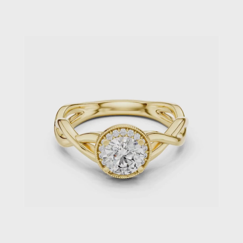 Radiant Weave Solitaire-silver