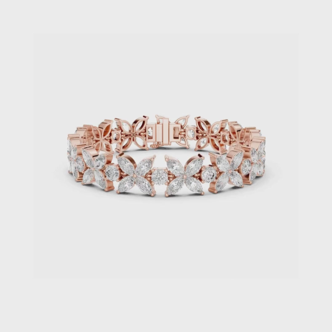 Marquise Garden Bracelet-silver