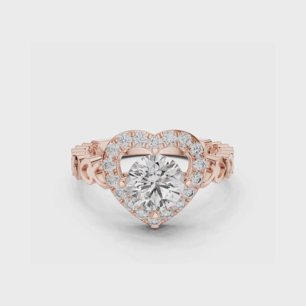 Lovelight Halo Ring-silver