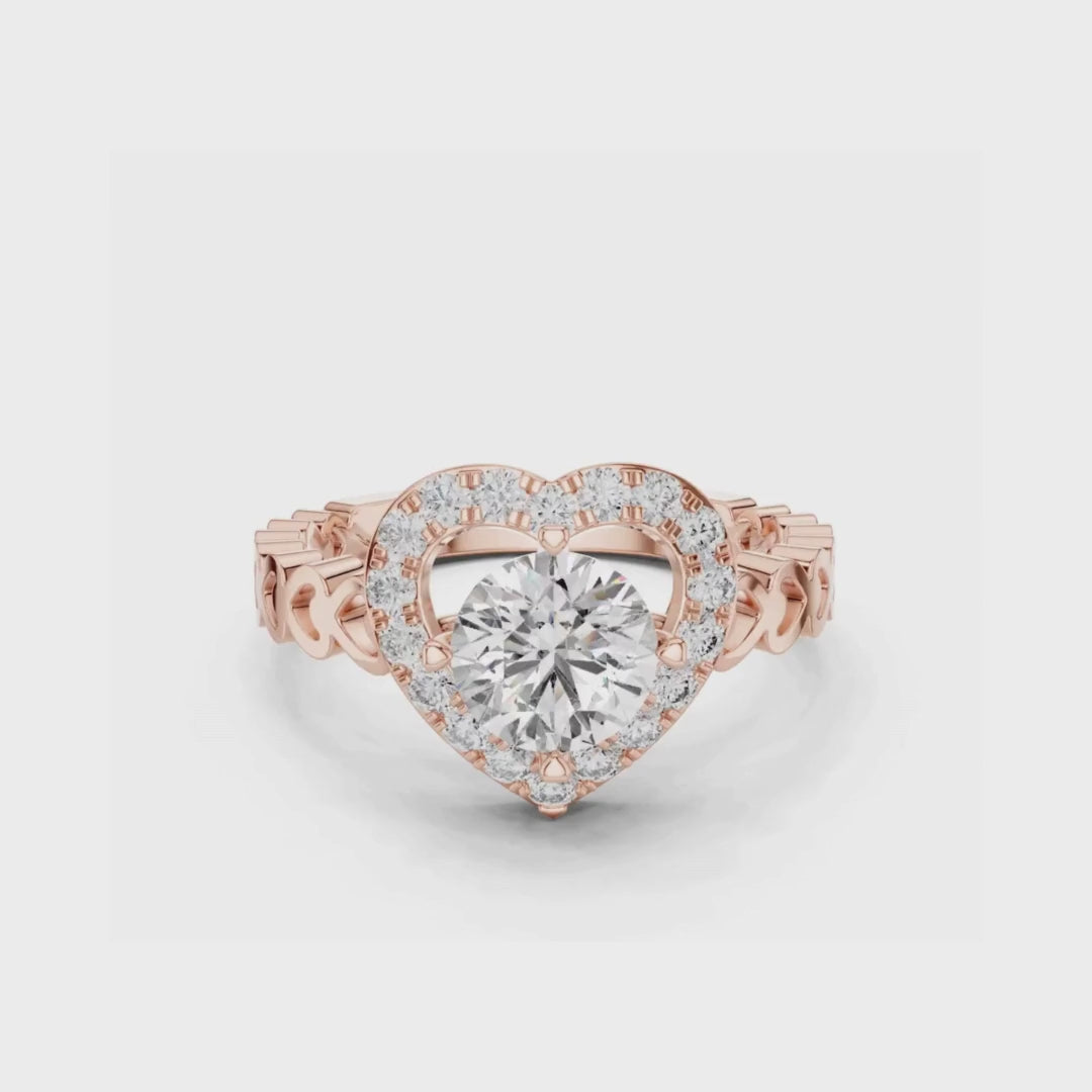 Lovelight Halo Ring-silver