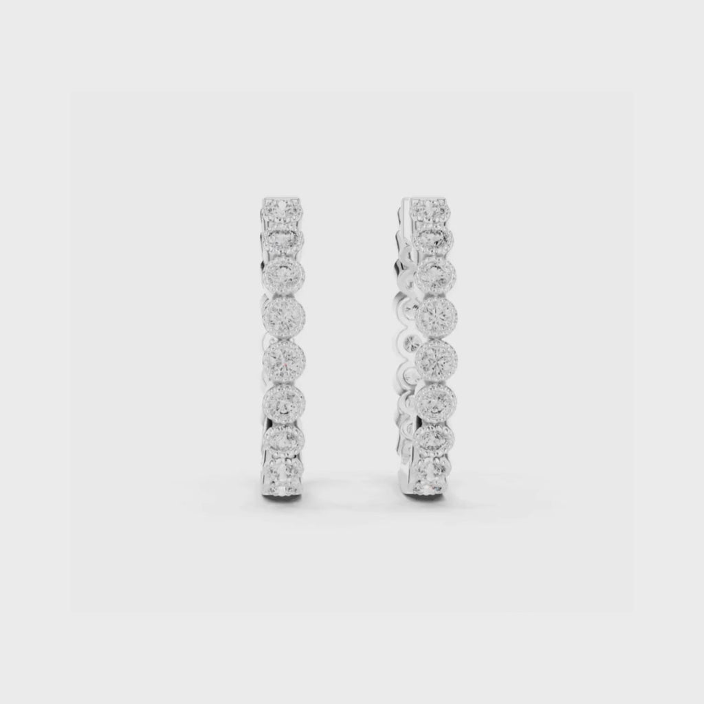 Radiant Circle Huggies-silver